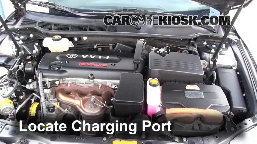 2009 Toyota Camry Hybrid 2.4L 4 Cyl. Air Conditioner Recharge Freon